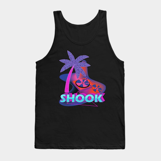 Vaporwave Aesthetic Shook Tank Top by alcoshirts